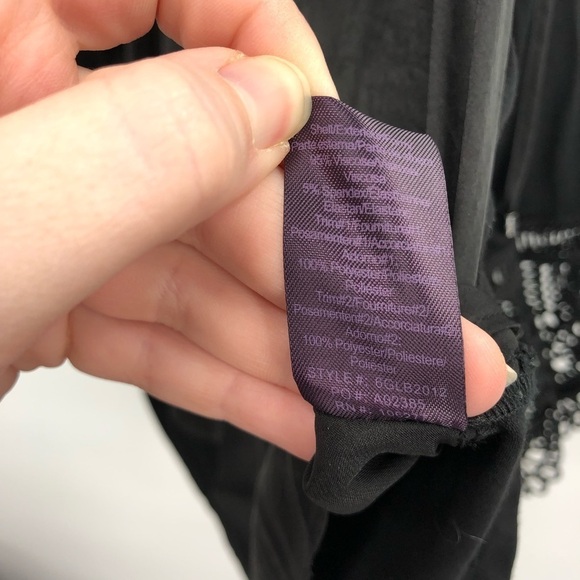 HALE BOB Hildie Laced Top Black Mixed Media Boho Bohemian XS Flowy Crochet Lace - Picture 9 of 11